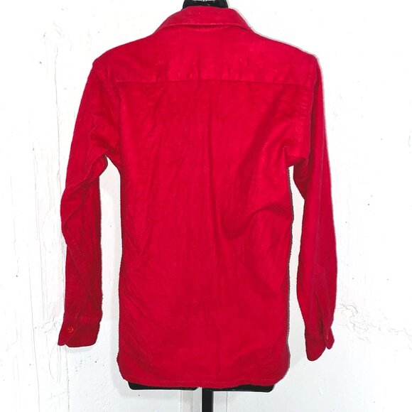 Vintage L.L. Bean Red Button Up Blouse Size Medium - Picture 3 of 10